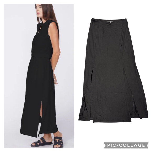 NWT WHBM Knit Double Slit Maxi Skirt Medium - Picture 1 of 6